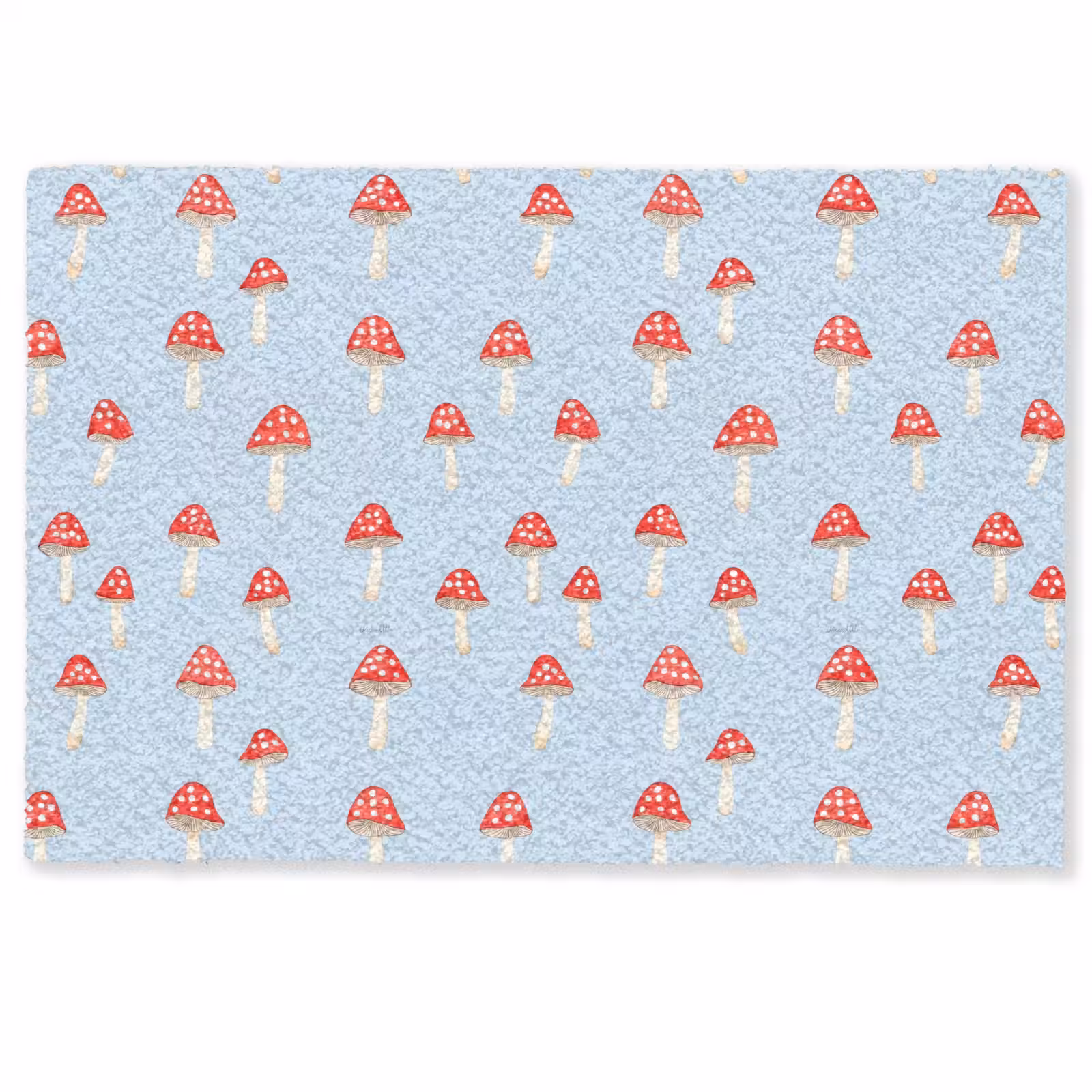 Deurmat - Paddenstoel -Sprookje - Blauw — 1