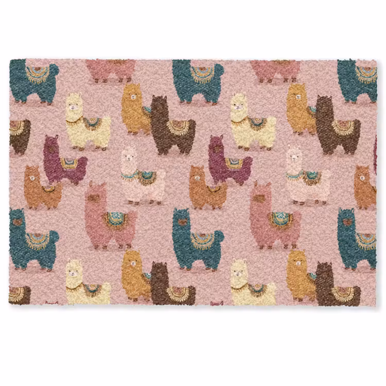 Deurmat - Alpaca's - Patroon - Kleurrijk — 1