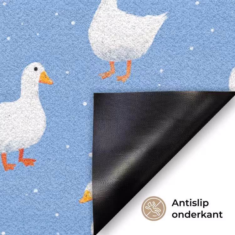 Deurmat - Ganzen - Elegant - Blauw — 6