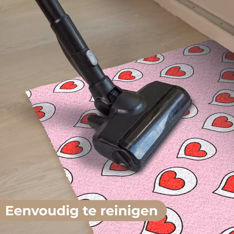 Deurmat - Hartjes - Patroon - Rood — 9