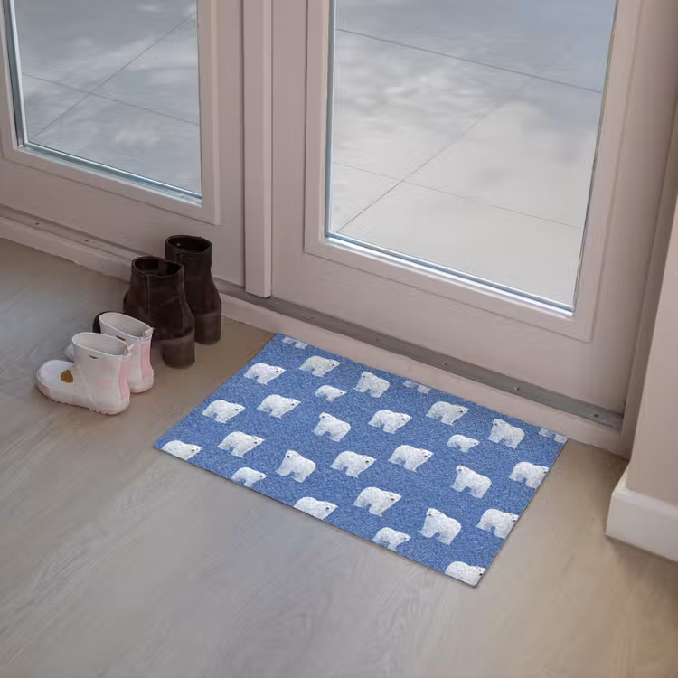 Deurmat - IJsbeer - Patroon - Blauw — 8