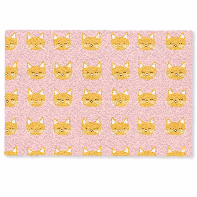 Deurmat - Katten - Patroon - Roze — 1