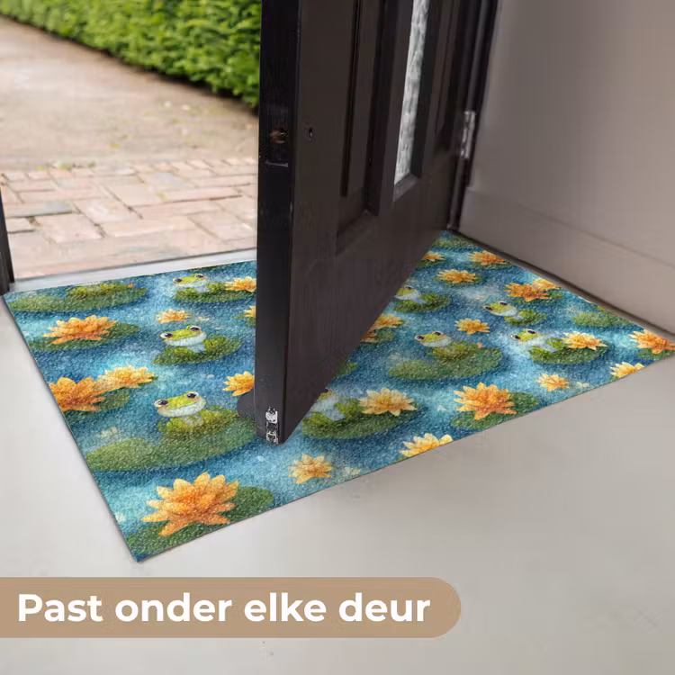 Deurmat - Kikker - Lelies - Groen — 7
