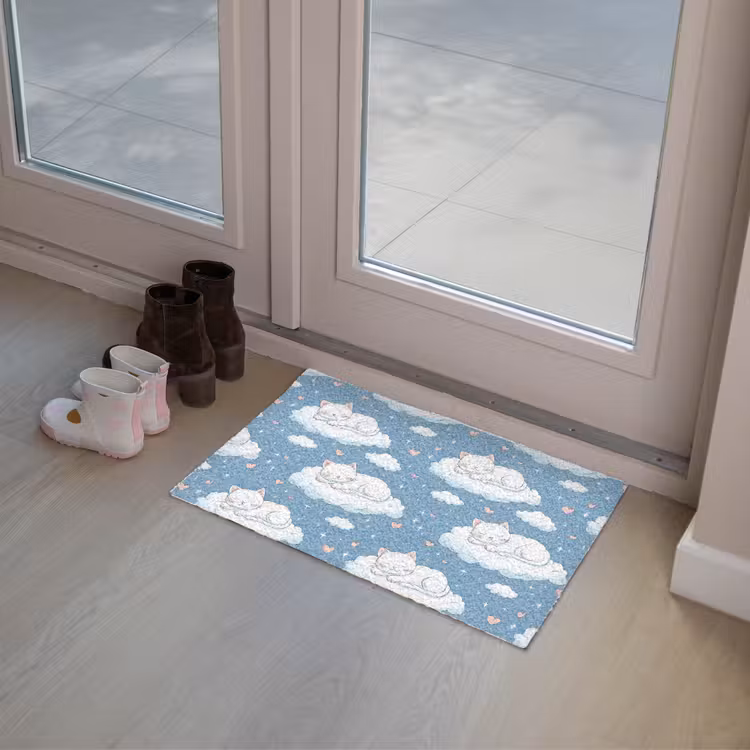 Deurmat - Kitten - Wolken - Blauw — 8