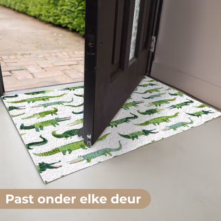 Deurmat - krokodillen - Speels - Groen — 7