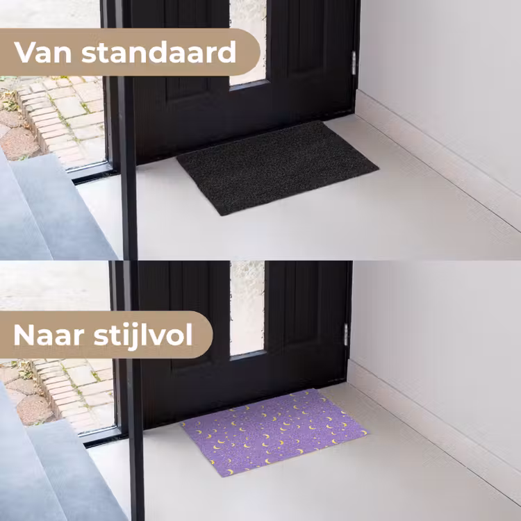 Deurmat - Manen - Sterren - Paars — 3