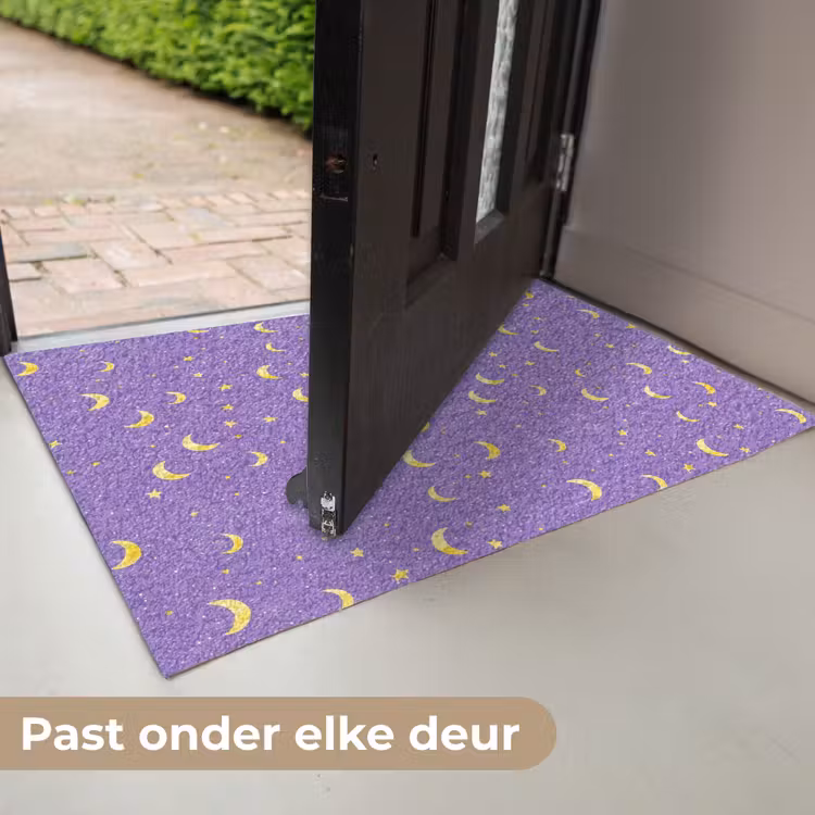 Deurmat - Manen - Sterren - Paars — 7