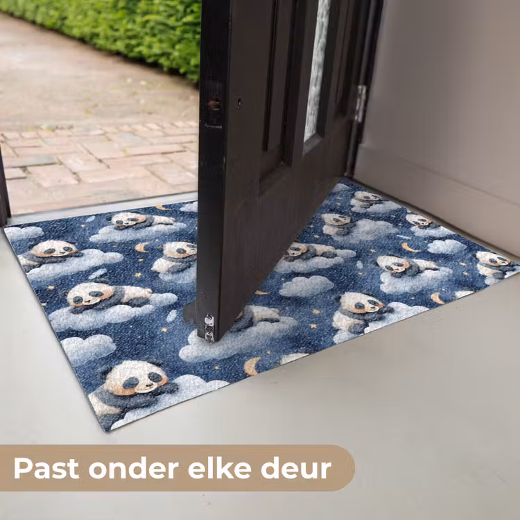 Deurmat - Panda's - Slapen - Blauw — 7