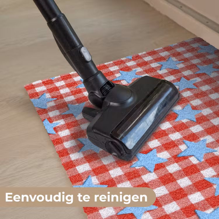 Deurmat - Ruit - Sterren - Rood — 9