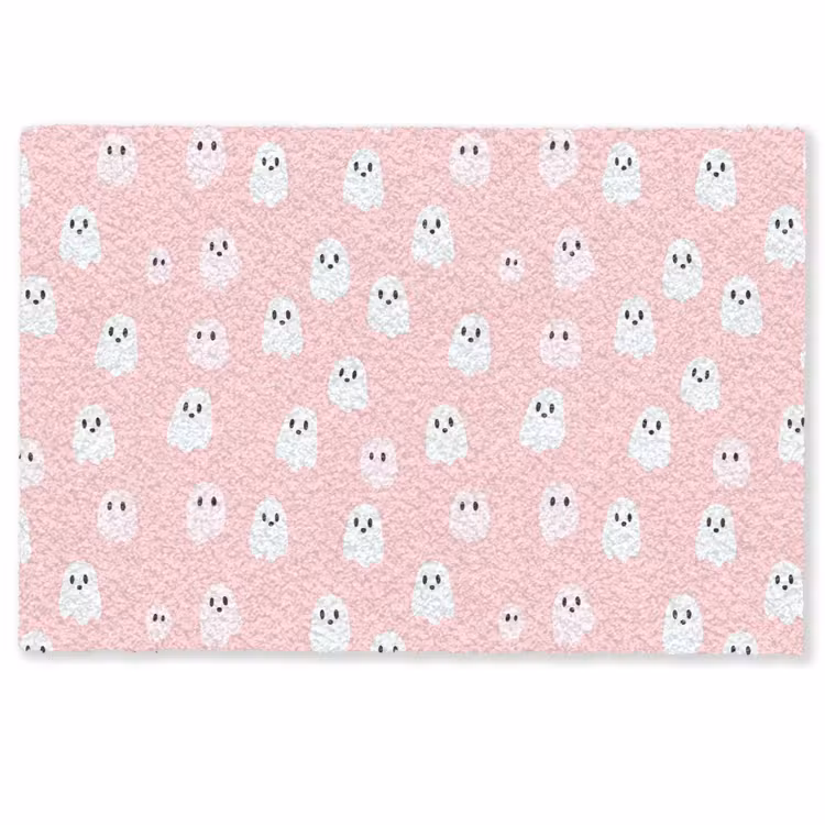 Deurmat - Spookjes - Patroon - Roze — 1