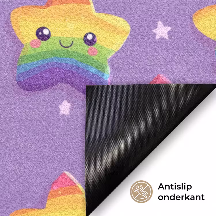 Deurmat - Sterren - Regenboog - Paars — 6
