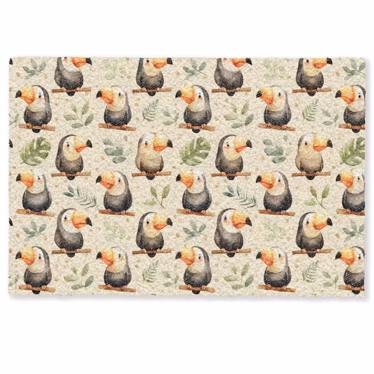 Deurmat - Toekans - Exotisch - Kleurrijk — 1