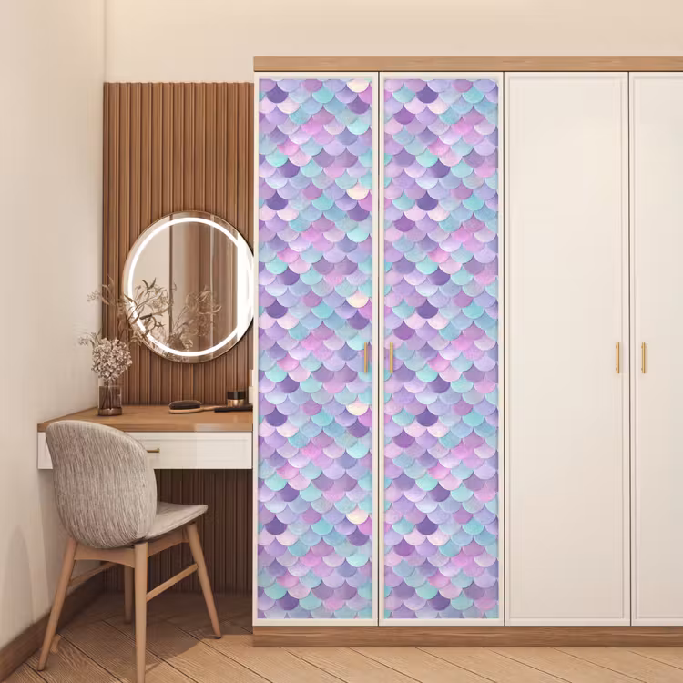 Deursticker - Dromerig - Zeemeermin - Pastel — 5