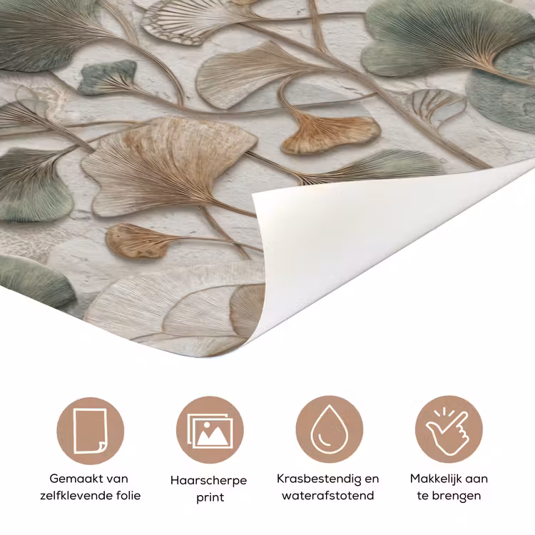 Deursticker - Elegant - Bladeren - Groen — 3