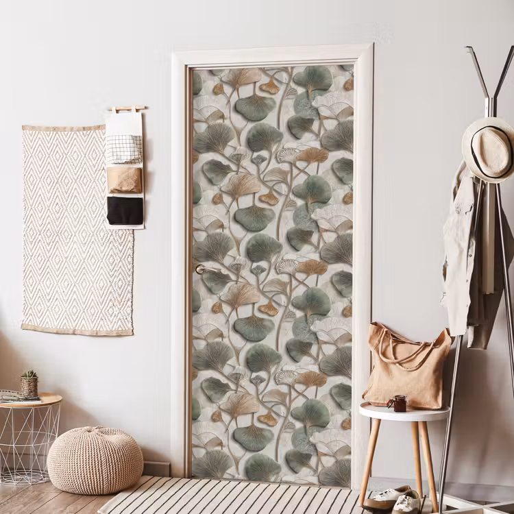 Deursticker - Elegant - Bladeren - Groen — 8