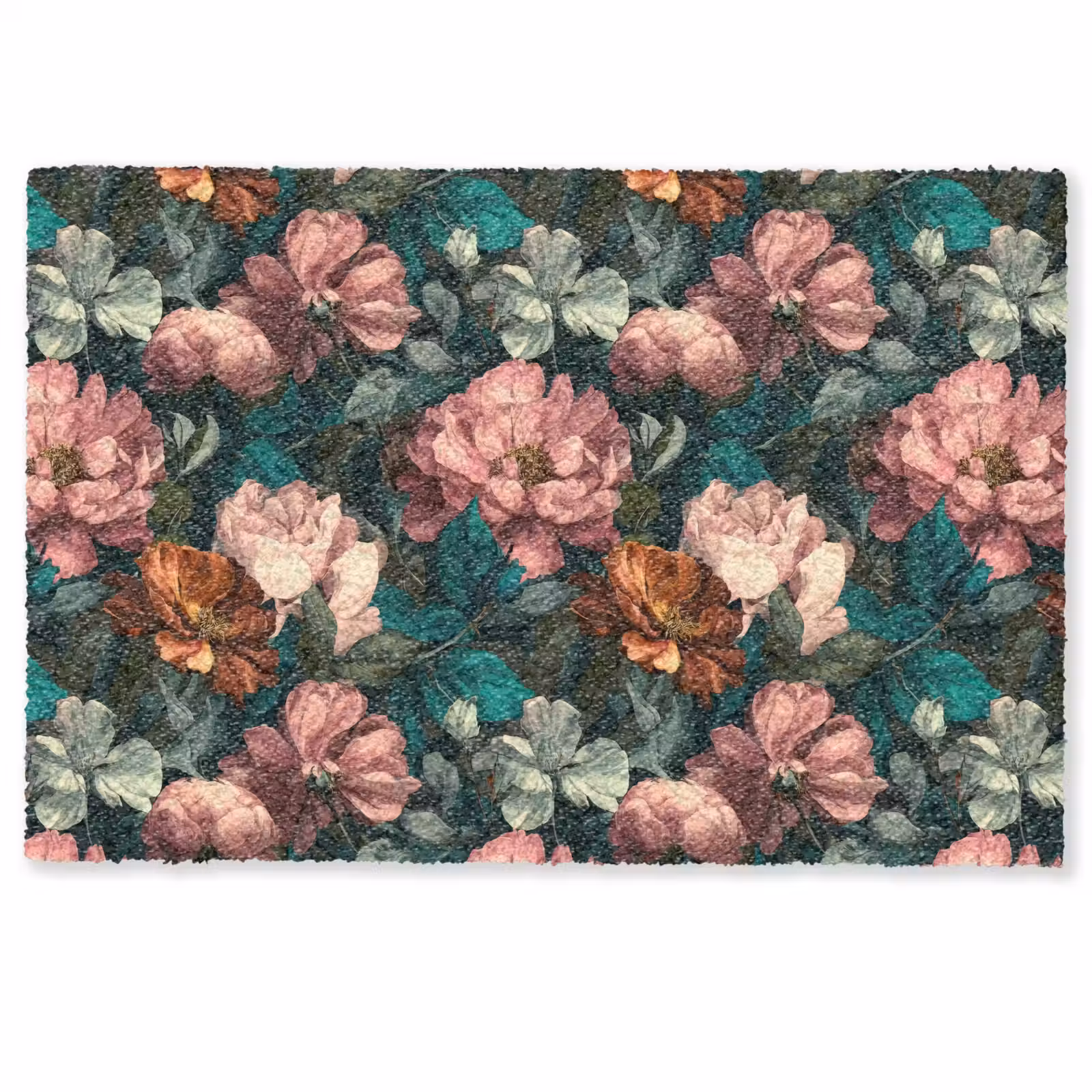 Deurmat - Bloemen - Schilderachtig - Patroon - Roze — 1