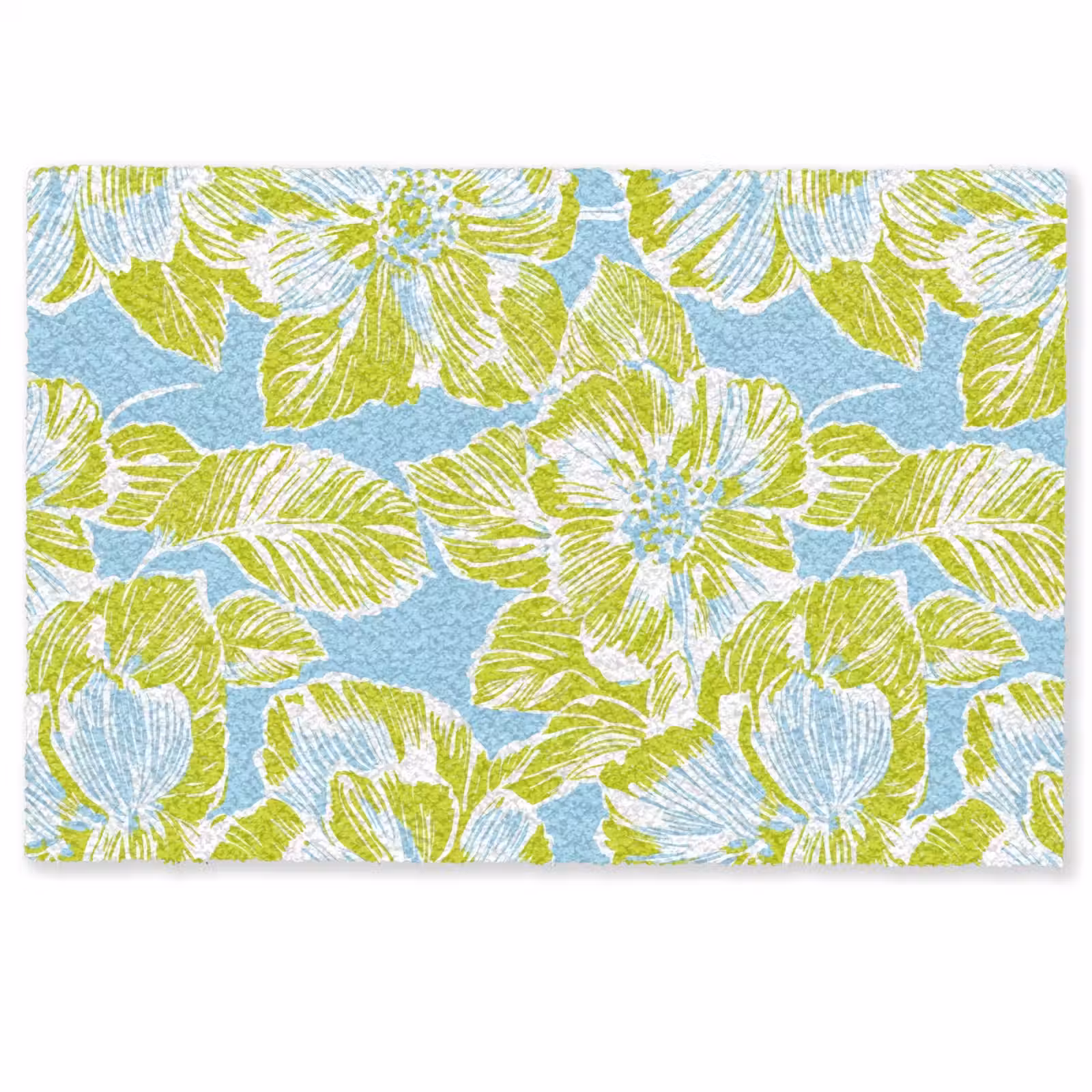 Deurmat - Modern - Bloemen - Groen — 1