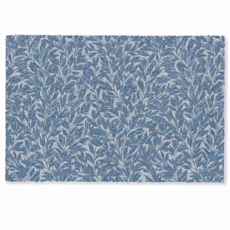 Deurmat - Bladeren - Klassiek - Patroon - Donkerblauw - Vintage — 1