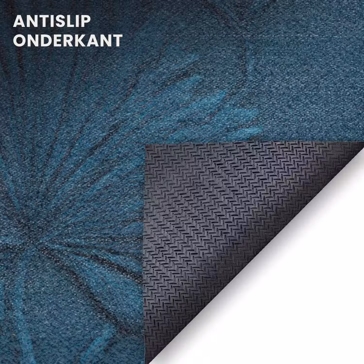 Deurmat - Bladeren - Reliëf - Patroon - Oceaanblauw - Modern — 6