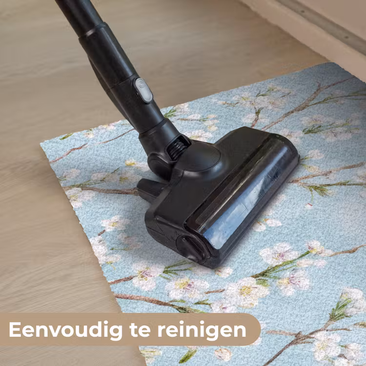 Deurmat - Kersenbloesem - Textuur - Blauw — 9