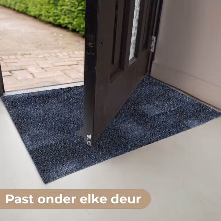 Deurmat - Patroon - Ruit - Marineblauw — 7