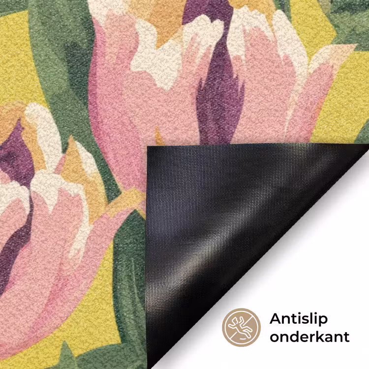 Deurmat - Tulpen - Botanisch - Geel — 6
