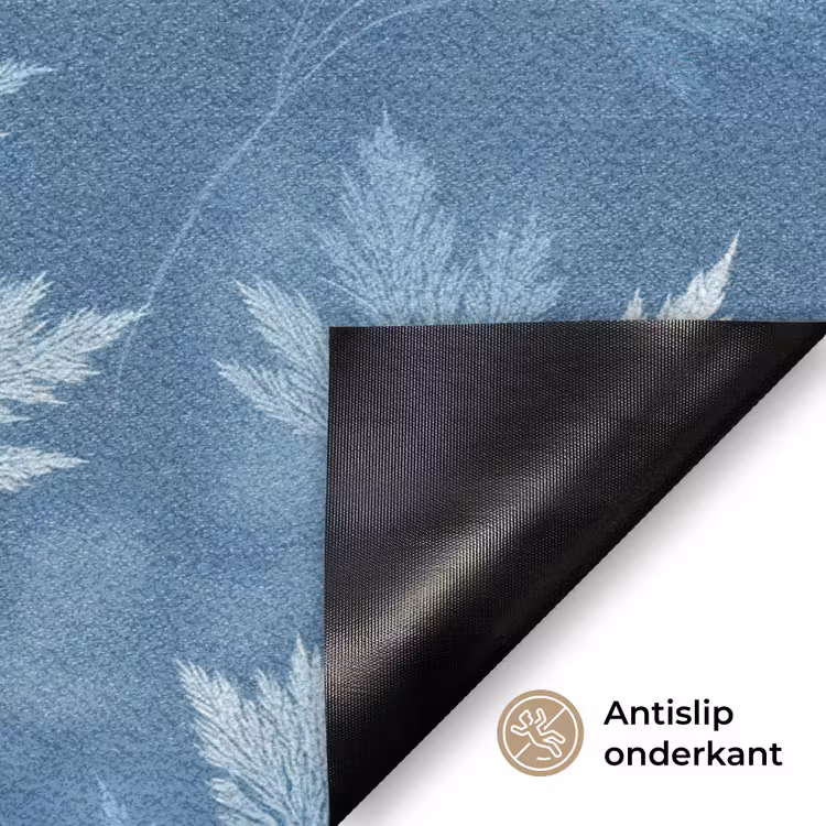 Deurmat - Varen - Botanisch - Patroon - Grijsblauw — 6