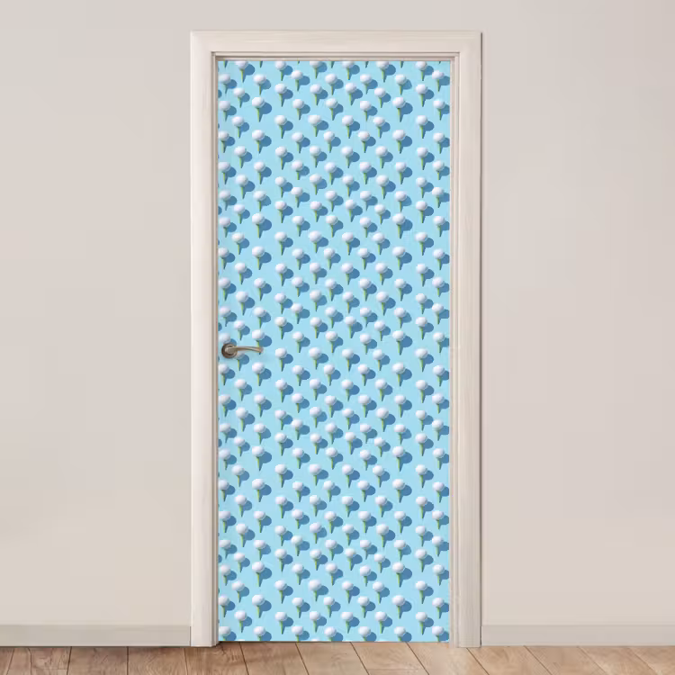Deursticker - Golf - Ballen - Blauw — 1