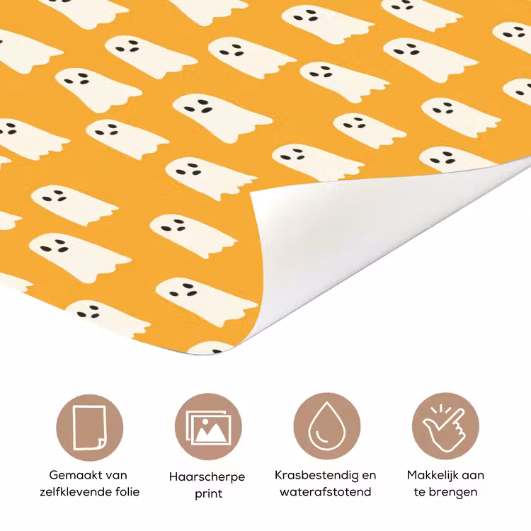 Deursticker - Halloween - Spookjes - Oker — 3