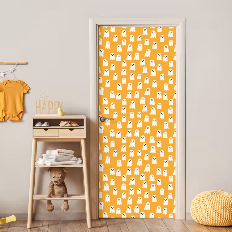 Deursticker - Halloween - Spookjes - Oker — 6