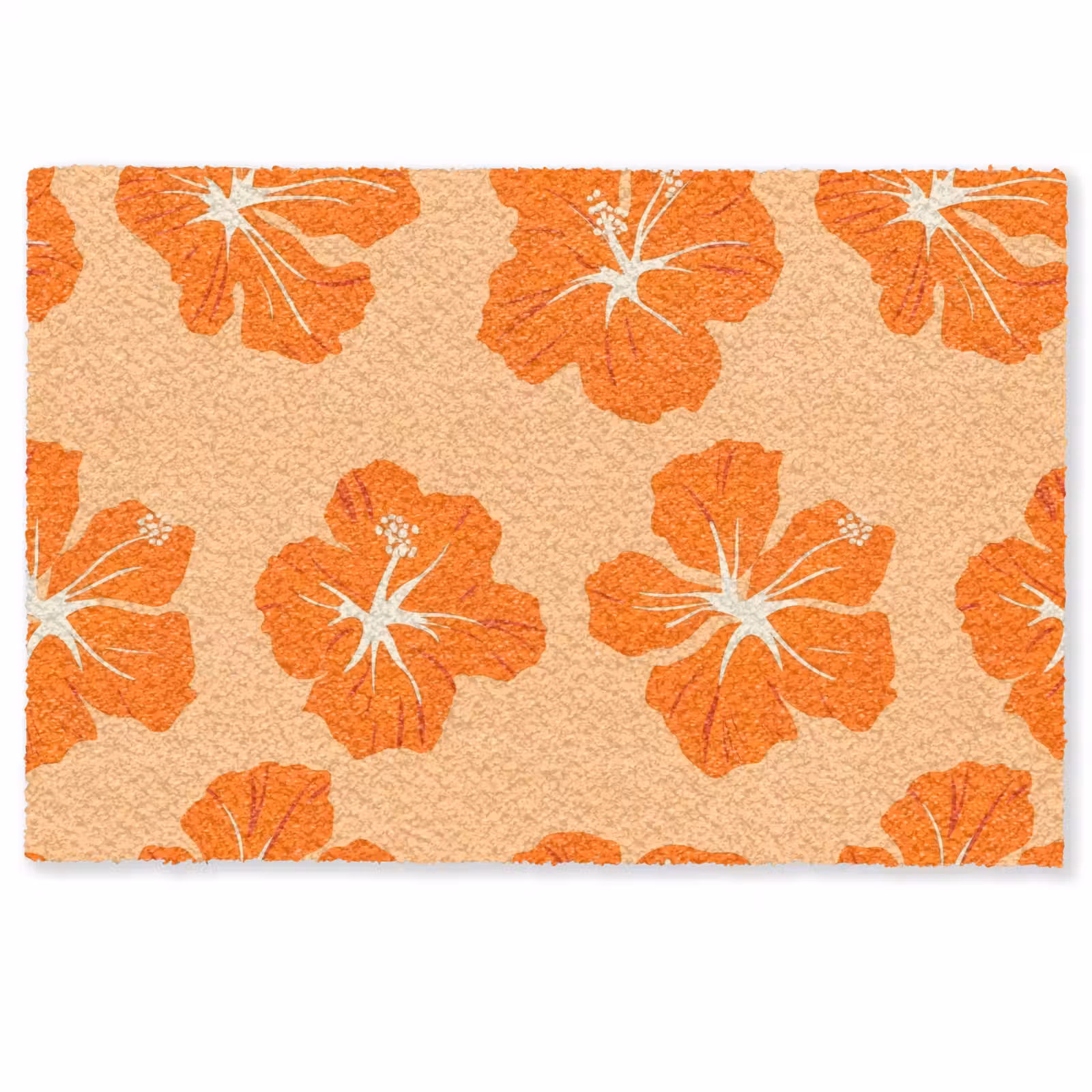 Deurmat - Tropisch - Hibiscus - Oranje — 1