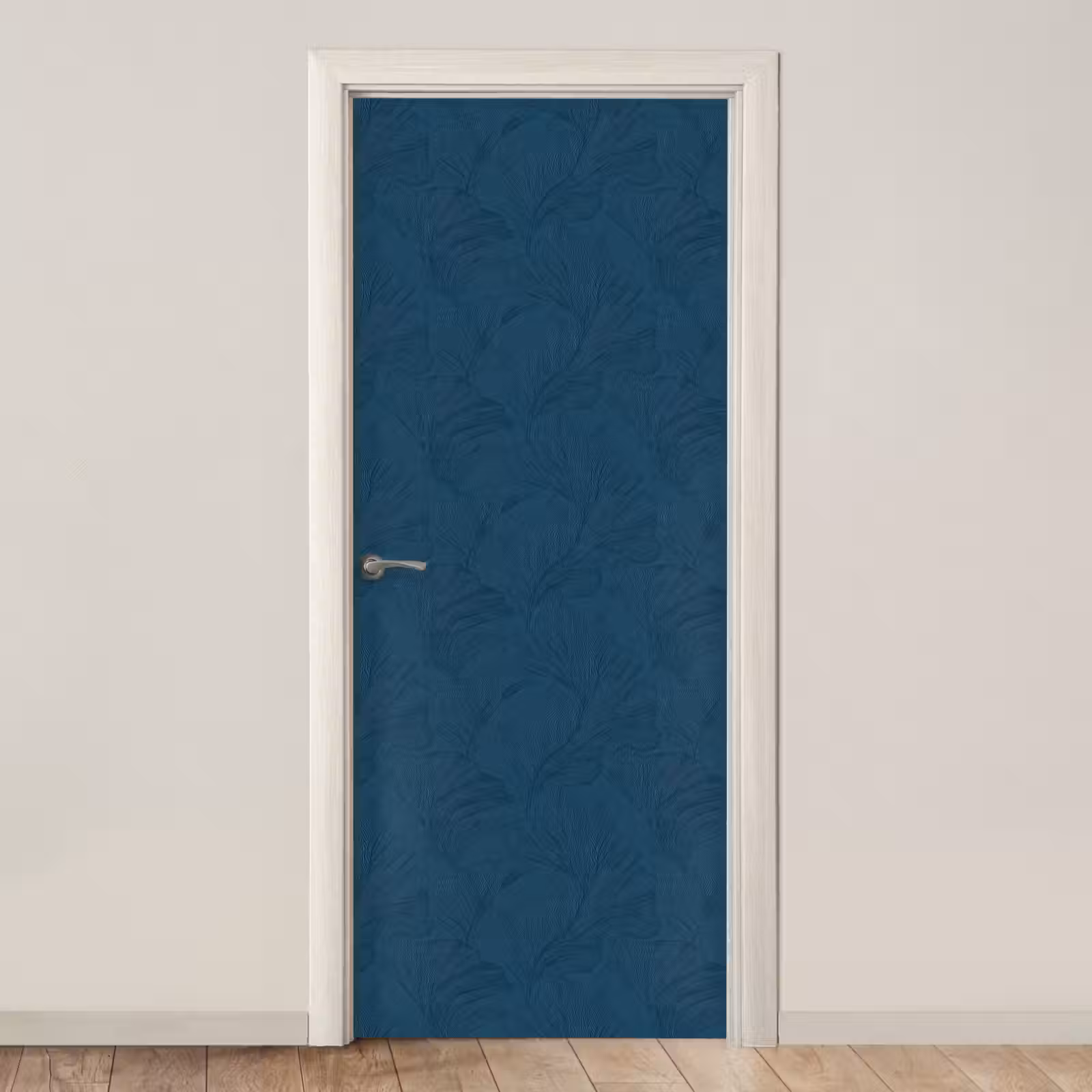 Deursticker - Abstract - Patroon - Donkerblauw - Elegant — 1