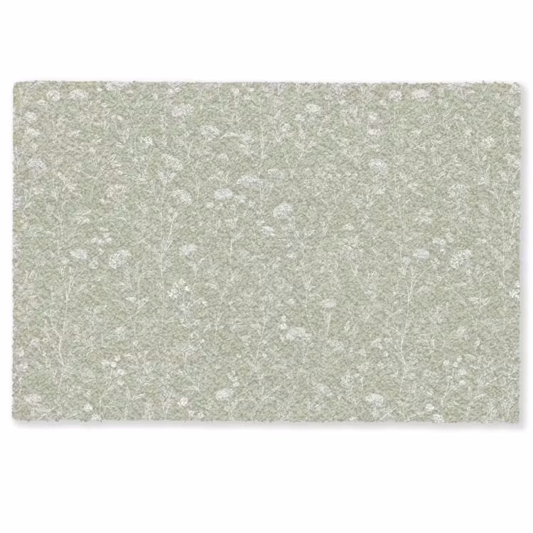 Deurmat - Bloemen - Patroon - Groen — 1