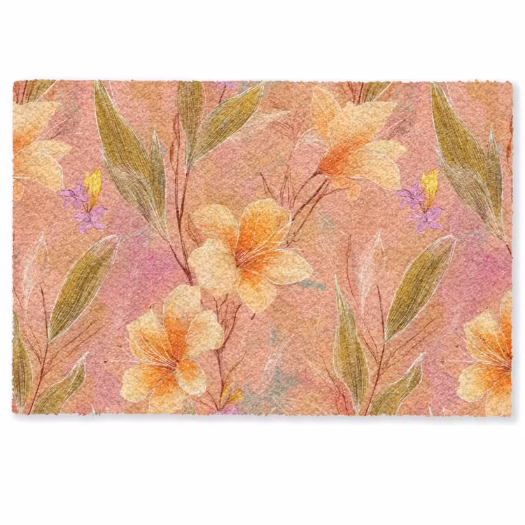Deurmat - Botanisch - Bloemen - Kleurrijk — 1