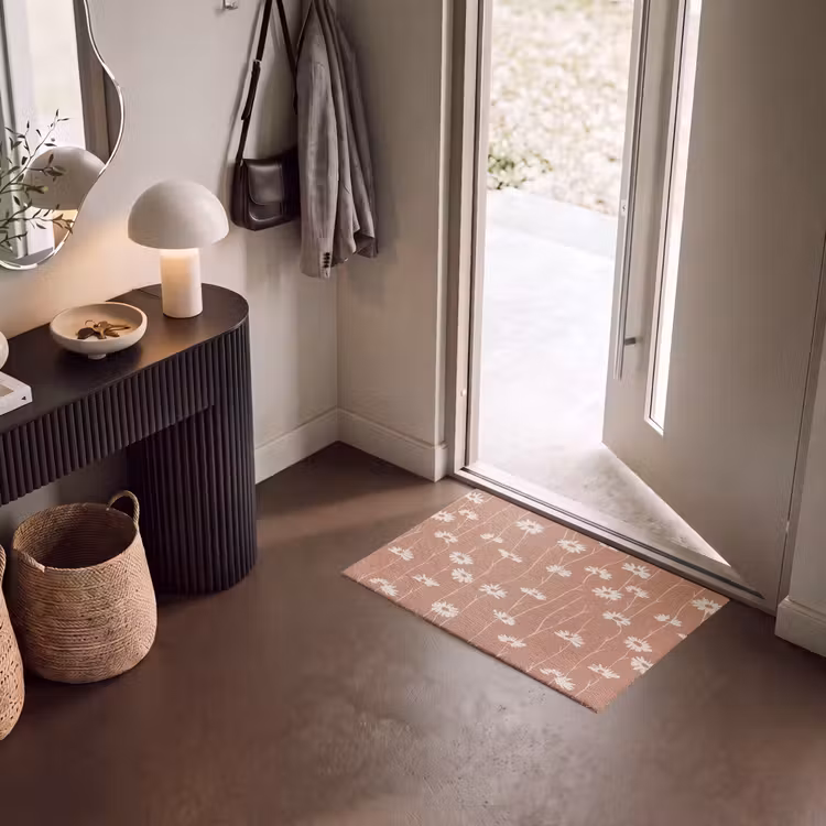 Deurmat - Madeliefjes - Subtiel - Terracotta — 8