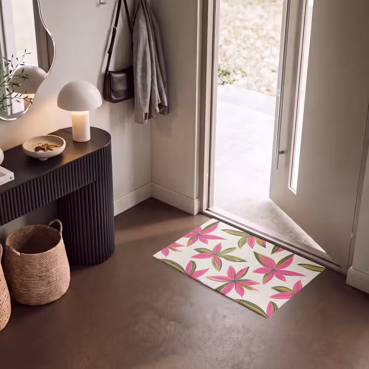 Deurmat - Tropisch - Bloem - Roze — 8