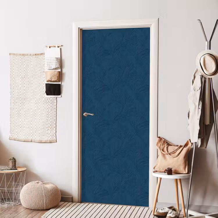Deursticker - Abstract - Patroon - Donkerblauw - Elegant — 8
