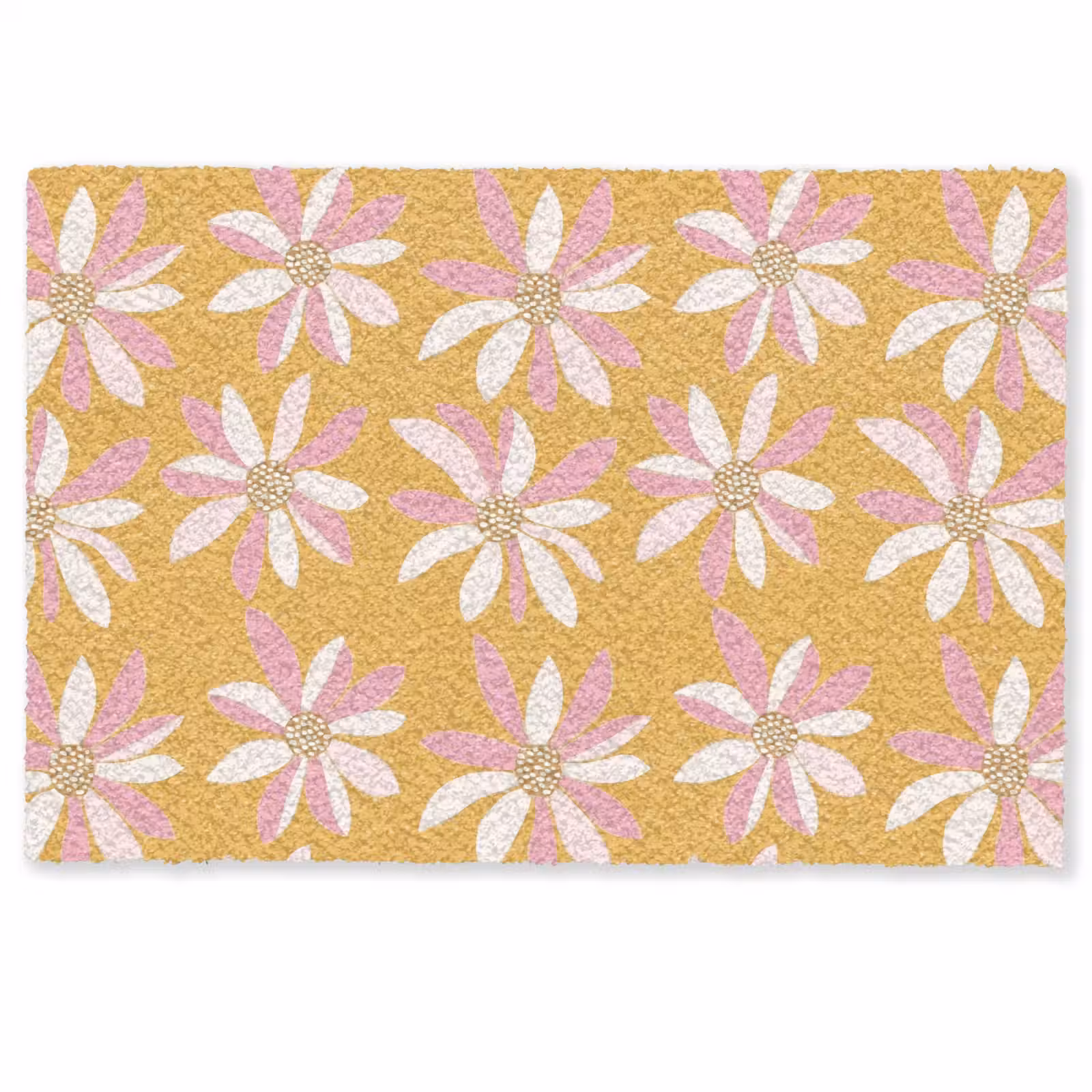 Deurmat - Bloemen - Modern - Geel — 1