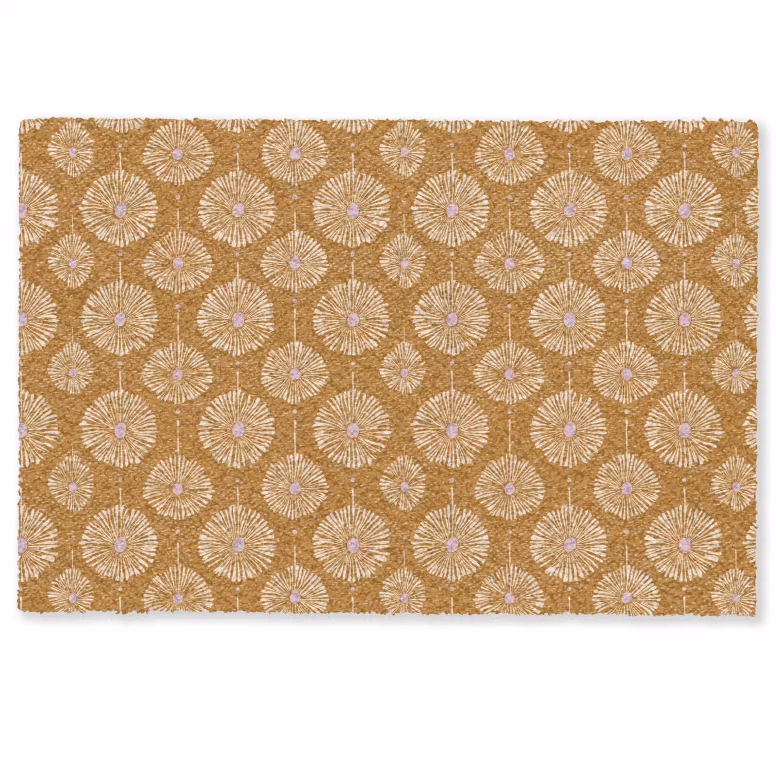 Deurmat - Bloemen - Modern - Oker — 1