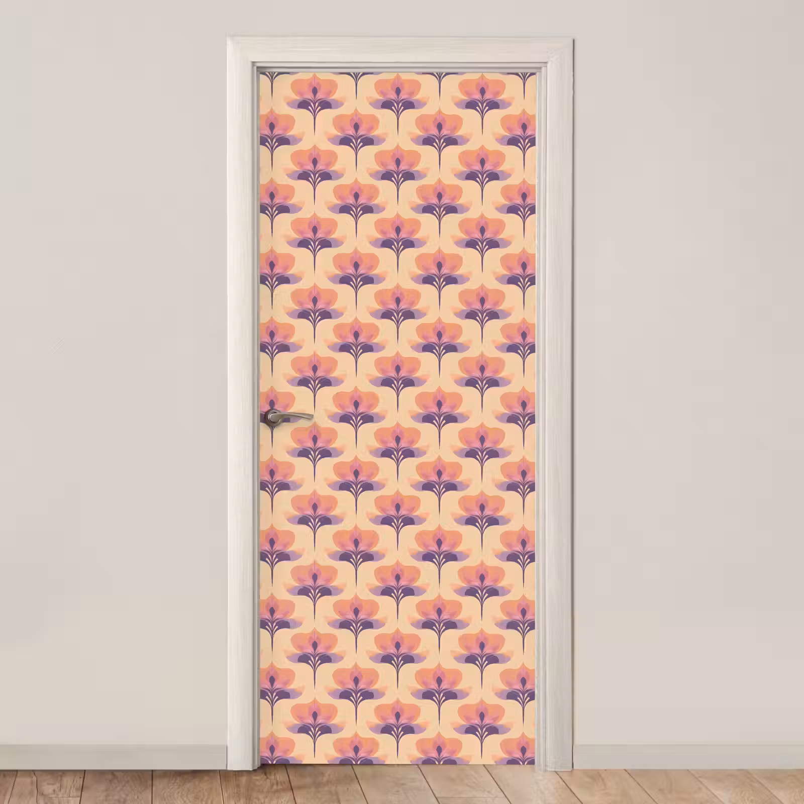 Deursticker - Botanisch - Patroon - Pastel — 1