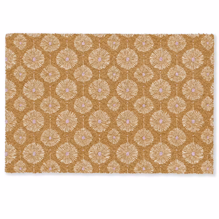 Deurmat - Bloemen - Modern - Oker — 1
