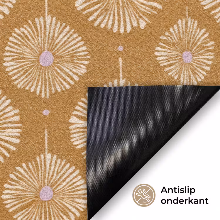 Deurmat - Bloemen - Modern - Oker — 6