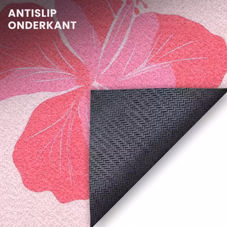 Deurmat - Hibiscus - Bloemen - Roze — 6