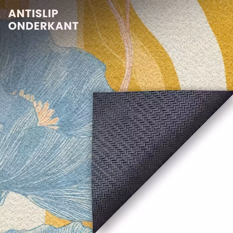 Deurmat - Papavers - Botanisch - Blauw — 6