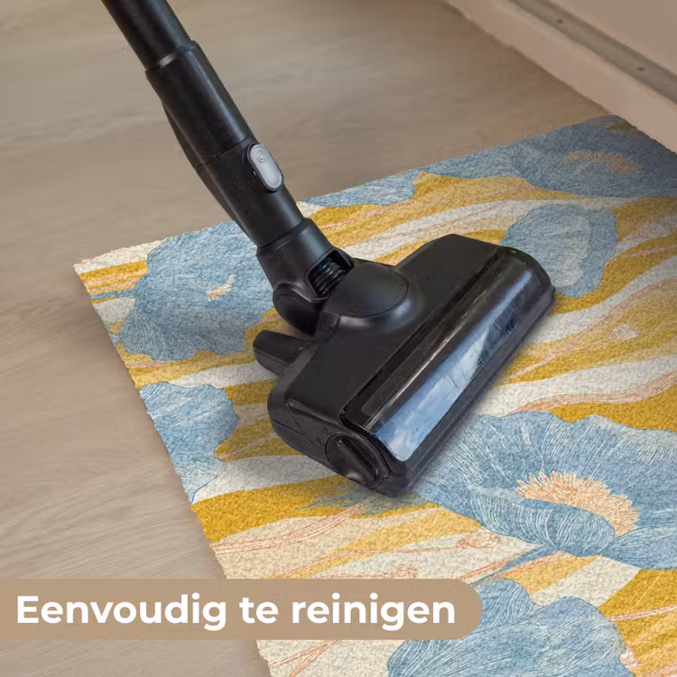 Deurmat - Papavers - Botanisch - Blauw — 9
