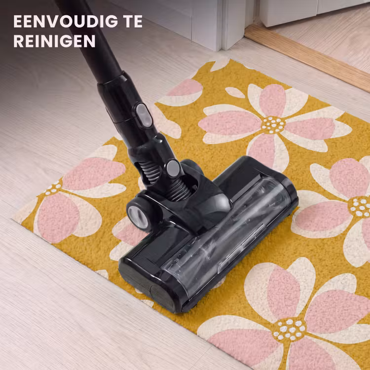 Deurmat - Vintage - Bloemen - Okergeel — 9