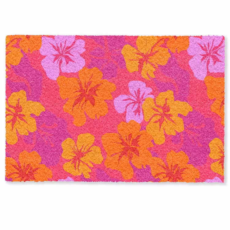 Deurmat - Zomers - Hibiscus - Kleurrijk — 1