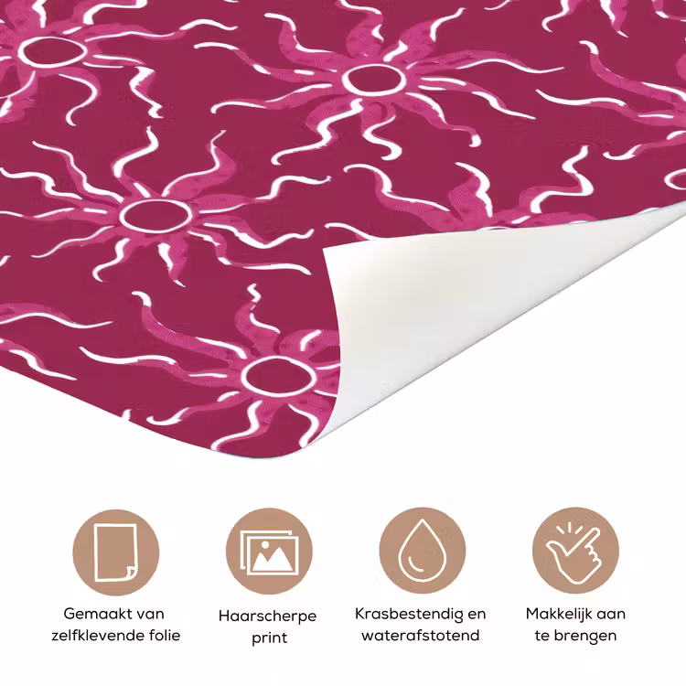 Deursticker - Bohemian - Zon - Magenta — 3