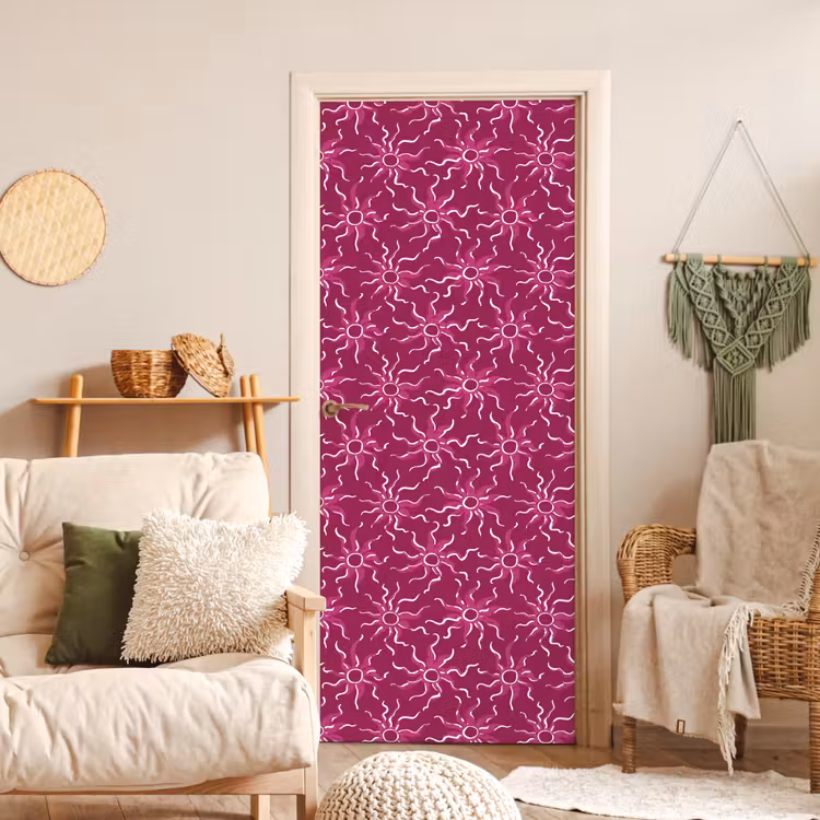 Deursticker - Bohemian - Zon - Magenta — 4