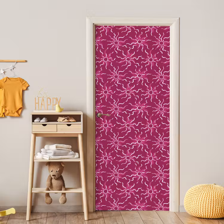 Deursticker - Bohemian - Zon - Magenta — 6
